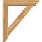 Ekena Millwork Traditional Slat Rough Sawn Bracket w/ Offset Brace, Western Red Cedar, 8"W x 42"D x 48"H BKT0806X42X48TRA06RWR - alternate 4